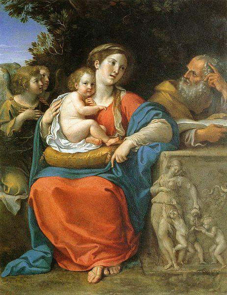 Francesco Albani The Holy Family Norge oil painting art